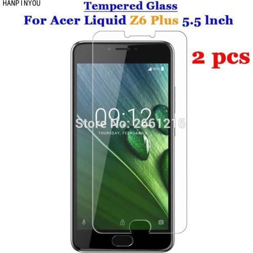 2 Pcs/Lot For Acer Liquid Z6plus Tempered Glass 9H 2.5D Premium Screen Protector Film For Acer Liquid Z6 Plus 5.5"