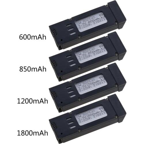 3.7V 600mAh 800mAh 1600mAh 1800mAh Lithium Battery Compatible with Eachine E58 S168 JY019 JD19 Quadcopter Spare Parts Au11 21