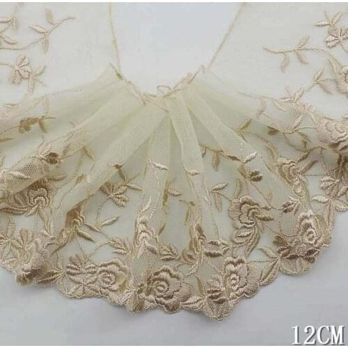 30Yards Cloth Embroidery Lace Trim DIY Accessories Women Dress Fabric Width 12cm DIY Craft Accessories Hot Selling