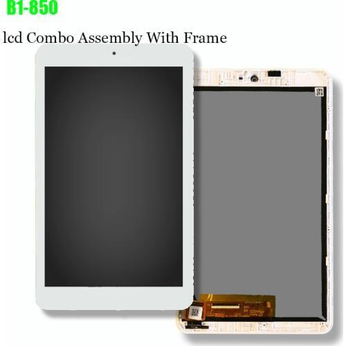 8inch LCD Display and Touch Screen Digitizer With Frame White For Iconia One 8 B1-850 A6001 Tablet LCD display Screen