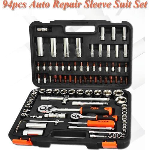 94pcs Hardware Toolbox Car Repair And Maintenance Set Of Tools