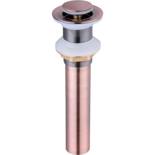 Antique Copper Bathroom Lavatory Sink Pop Up Drain Brass Vanity Vessel Sink Drain Without Overflow KD445