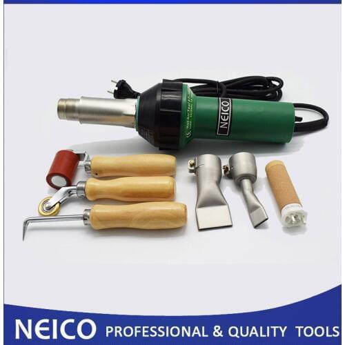 Free Shipping,1600W Single Ply Roofing Hot Air Welding Tool Kits Of Plastic Weld Heat Gun With Seam Rollers & Nozzles