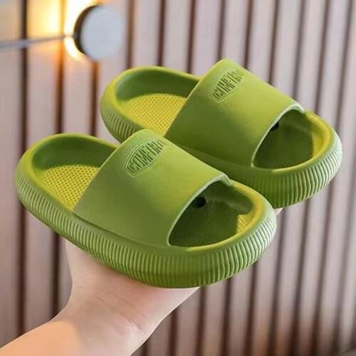 Childrens Slippers Summer Pinkycolor cute Beach Shoes For Boys Girls Waterproof Antiskid Bathroom Kids Slippers Soft Baby Shoe