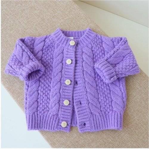 VIDMID kids girls long sleeve cotton kint sweaters coats chidlren girls floral sweaters baby boys girls knitted sweaters P5438