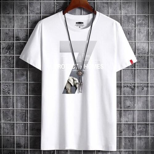 2021 Brand New Cotton Oversized Mens T-shirt Short-sleeve Summer Man T shirt Hip hop tshirts For Men Tops Tee Male Streetwear