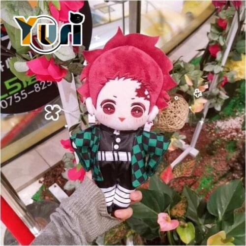 Demon Slayer Kimetsu No Yaiba Kamado Tanjirou 20cm Body Clothes Doll Plush Toy Stuffed Cute Collection Gift Limit Sa ZZ