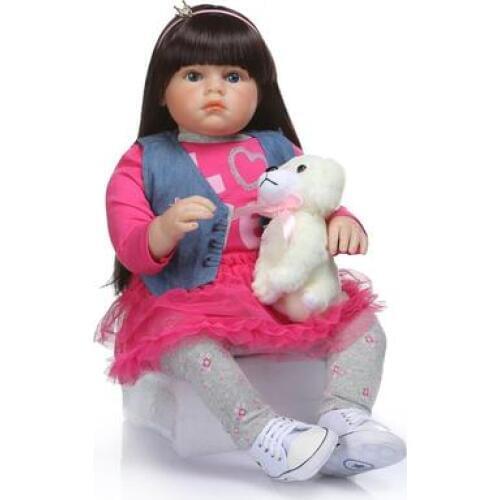 70cm Reborn Baby Doll Baby Reborn 28inch Silicone inteiro Baby life Boneca Reborn Toddler Toys for Children Brinquedos Juguete