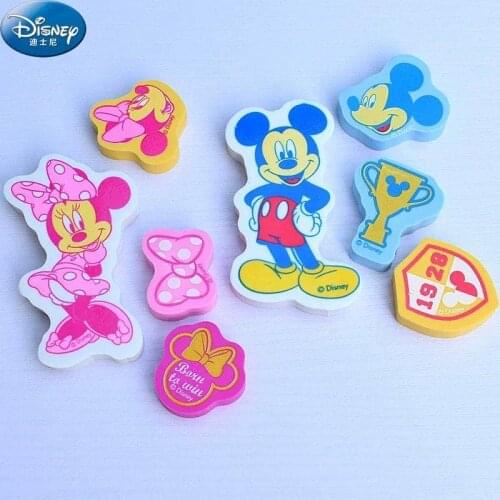 Disney cartoon eraser cute Mickey Minnie wipes clean without leaving a trace eraser office learning stationery prizes