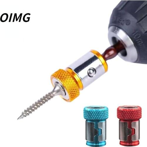 Screwdriver Magnetic Ring 1/4'' Universal Screw Driver Head Magnetic Ring Accessories for 6.35mm Shank Anti-Corrosion Drill Bit