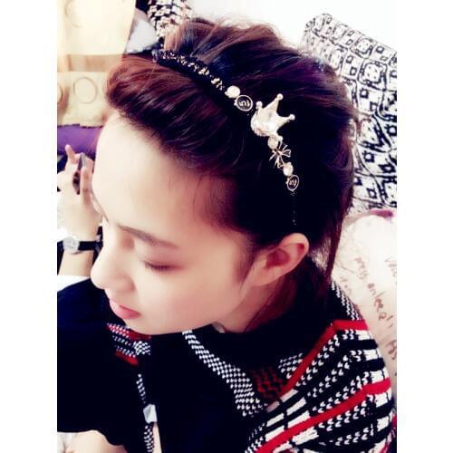 Fashion Luxurious Rhinestone Crown Hair Hoop Headband Hairband for Women Girls crystal Bow Hair Band Hair Accessories