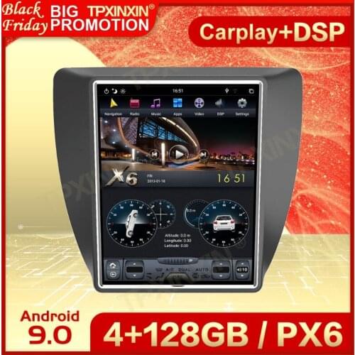 Carplay 2 Din Android 9 Tesla Multimedia Stereo For VW Sagitar 2012 2013 2014 2015 2016 2017 2018 Navi Receiver Player Head Unit