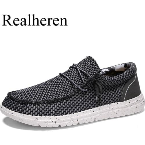 Mens Loafers Sneakers Canvas Boat Shoes Mesh Breathable Lightweight Driving Easy To Wear Fashion Casual Deck Shoes New 2011
