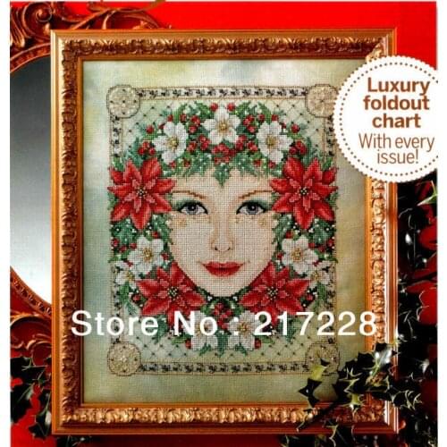14CT Cross Stitch Kit Flower Goddess 32x37cm FREE shipping CS-072WM