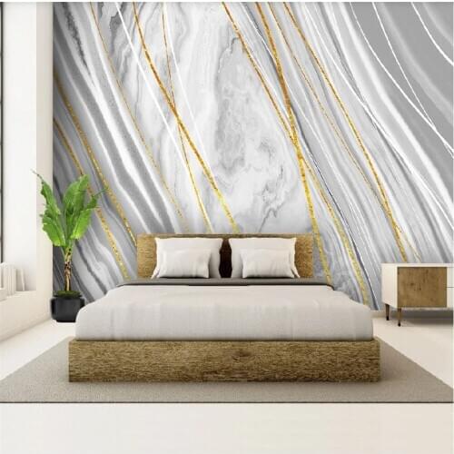 Custom 3D wallpaper mural modern light luxury abstract crystal marble pattern agate microcrystalline stone background wall