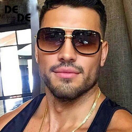 2019 New Fashion Big Frame Sunglasses Men Square Fashion Glasses for Women High Quality Retro Sun Glasses Vintage Gafas Oculos