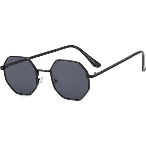 Brand Drive Goggle Ladies Eyewear Polygonal Sunglasses Men Vintage Octagon Metal Sunglasses for Women Luxury Sun Glasses UV400