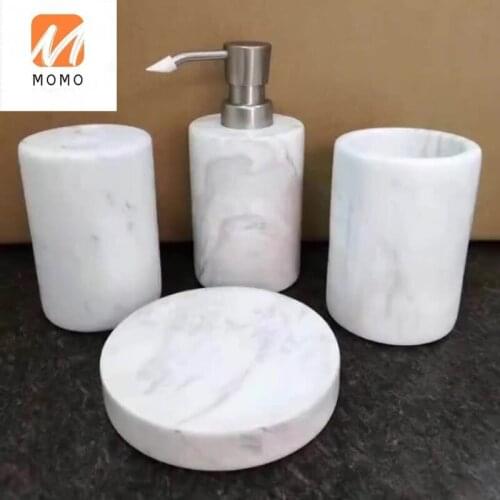 Wholesale White Sanitary Ware Items, Hot Sale Marble Bathroom Sets/ Five-piece Set Eco-friendly Stocked