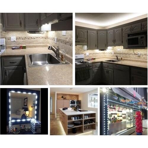 12V Dimmable Brightness Make Up Mirror LED Light Dressing Lamp Kit with Remote Control Drop shipping