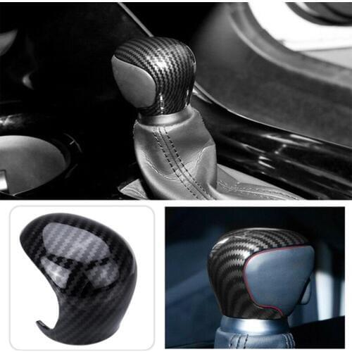 For Toyota CHR C-HR 16-19 Carbon Fiber Shift Knobs Shift Lever Gear Shift Decorate Cover Trim