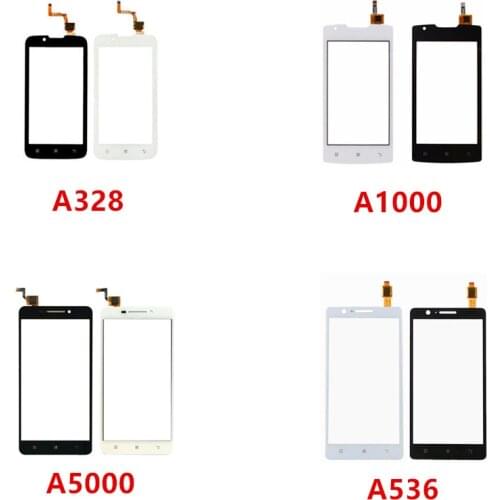For Lenovo A1000 A5000 A328 A536 A2016 A1010 Touch Screen Touchscreen Panel Digitizer Outer Front Glass Sensor With Sticker