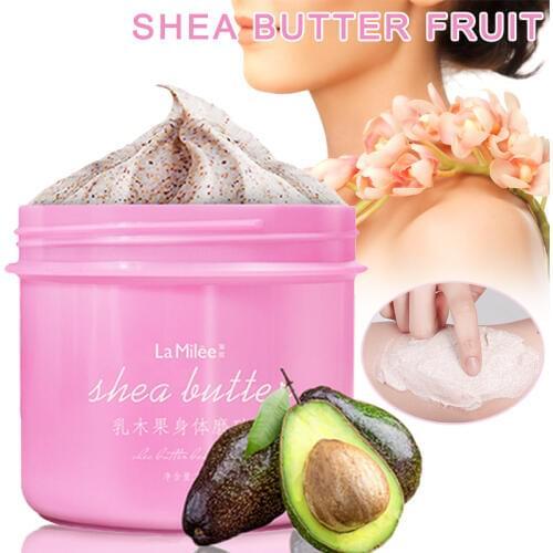 Body Scrub Exfoliating Gel Cream Shea Butter Fruit Skin Whitening Skin Moisturizing 250g Skin Care Accessories Face Scrub Remova