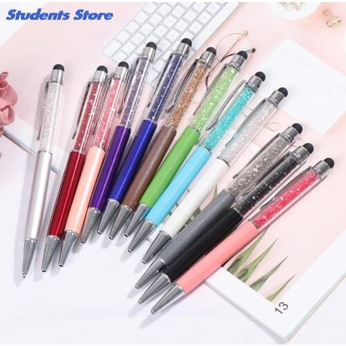 Crystal Ballpoint Pen Stylus Touch Pen for Writing Stationery Office&School Pen