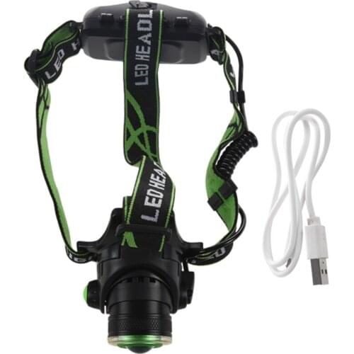 Led Head Light Lamp Headlight 10000Lm Xm-L2 T6 Cob Micro-Usb Charger Head Light Lamp Portable Light Torch Lantern