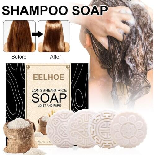 Longsheng Shampoo Bar for Hair Solid Hair Soap for Split Dry Damaged Hair Promotes Hair Growth Stops Hair Loss Shampoo Hair Care