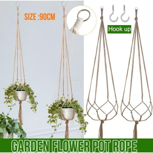Macrame Plant Hangers Hanging Basket Hanging Plant Holder Bohemian Decor PlantFor Home Durable Convenient and Practical