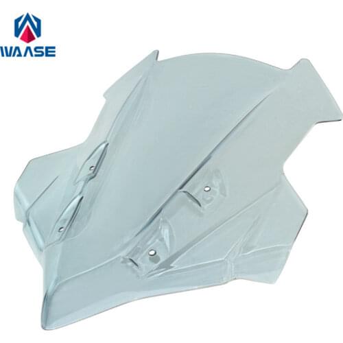 For Motorcycle 5mm Thickness Double Bubble Windscreen Windshield Shield Screen Yamaha MT-09 Tracer 2018 2019 2020