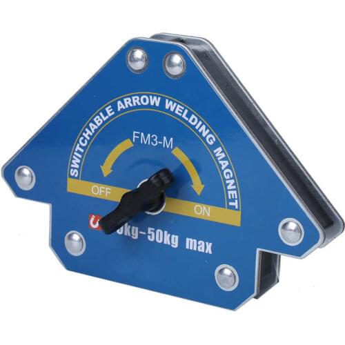 High quality FM3-M Welding Welding Magnet Soldering Locator Tool Magnetic 30-50KG Suction Arrowing-Shape with Switch Welding