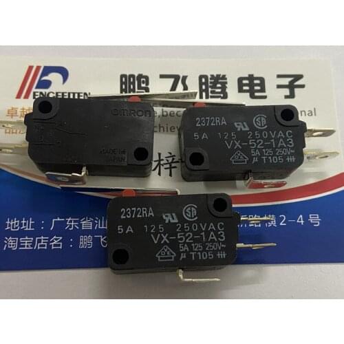 1PCS Japan Omron VX-52-1A3 small self-resetting swing rod with handle stroke reset limit micro switch