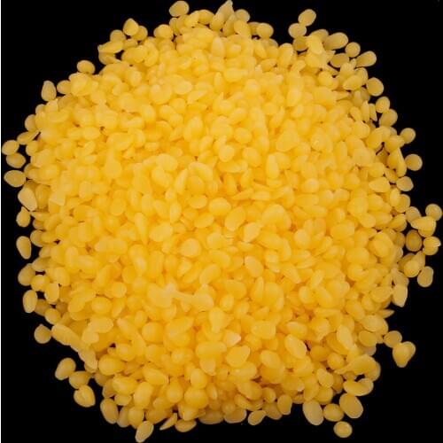 100g Pure Natural Yellow Cosmetic Beeswax Pellets Organic Bee Wax Beads for Melt