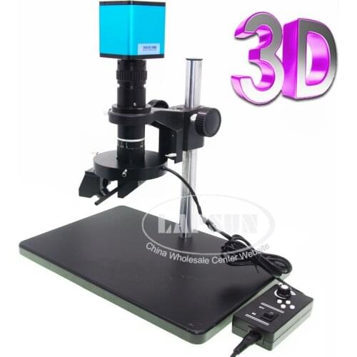 3D Stereo / 2D C-MOUNT Lens 1080P @ 60FPS HDMI Industrial Jewelry PCB Digital Microscope Camera SONY IMX290