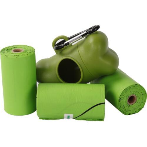 45pcs Corn starch 100% biodegradable dog poop bags and compostable Dog Waste Bags with a dispenser poop bags for dogs