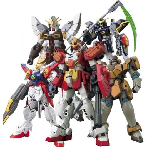 Bandai Assembly Model HG HGAC 1/144 Gundam W W-Gundam Zero Custom Desert Grim Reaper Magnac Figure Model Toys
