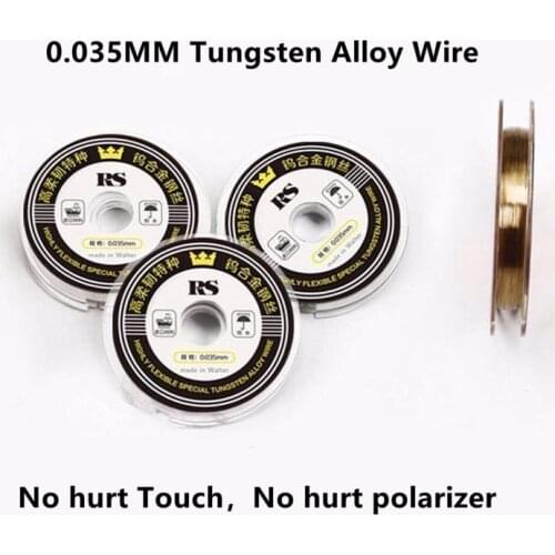 Free shipping 0.035 Tungsten Alloy Wire LCD Screen Display Glass Separate No Hurt Touch Polarizer Film Mobile Phone Repair Wire