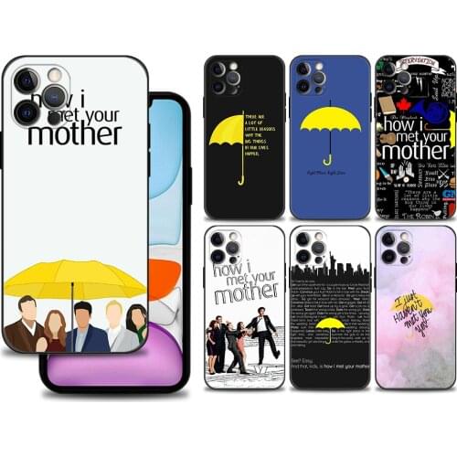 Black Case For iPhone 11 13 12 Pro Max XS XR X 8 7 6s 6 Plus 5 5S SE Bumper Soft Silicone Cover Fundas How i met your mother