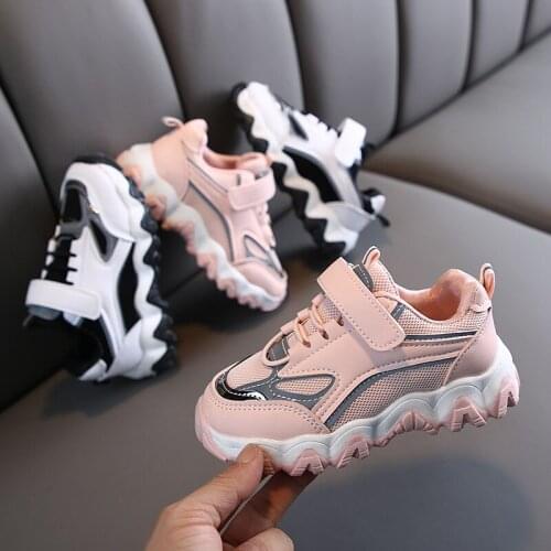 2020 New Chidlren Shoes Breathable Sports Running Shoes for Girls Boys Rubber Bottom Children Shoes Brand Kids Shoes Size21-30