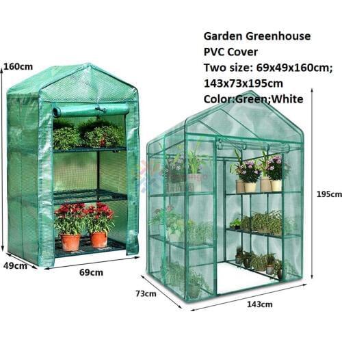 Hot Sale!!!New Garden Greenhouse PE Mesh Cover Flower Plants Winter Keep Warm Summer Sunscreen Rainproof Fold Multi Hook Sunroom