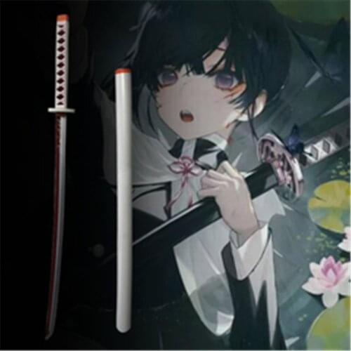 Cosplay Anime Demon Slayer Sword PU Sword Prop Kimetsu no Yaiba Tsuyuri Kanawo Satoman Tanjiro 104cm PU Weapon Prop Katana
