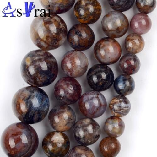 High Quality Genuine Natural Petersite Stone Beads For Jewelry Making 6 8 10mm Round Loose Spacer Beads DIY Bracelet Necklace