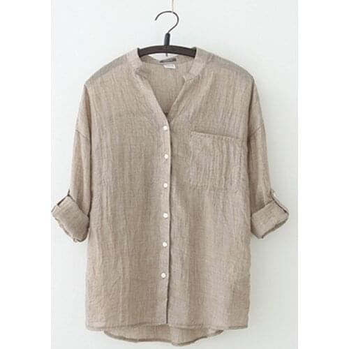 MUMUYOU Linen Blouses