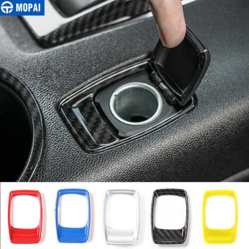 MOPAI ABS Car Interior Cigarette Lighter Decoration Cover Trim Stickers for Chevrolet Camaro 2017 Up Car Accessories Styling