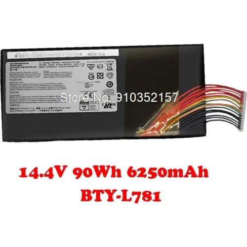 Laptop BTY-L781 Battery For MSI GT80 GT73 GT83 VR L78 GT83VR GT73VR 16L1 16L2 GT76 GT75 Titan GT76 9SF BTY-L781 8RG 8RF