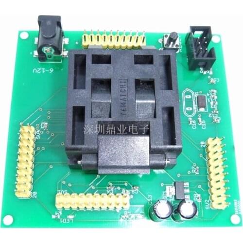 Original Freescale IC Test Seat TQFP80 MC9SXS128MAA Burning Programm IC510804-711 Socket Adapte