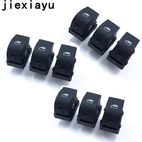 9Pcs Car Window Lifter Switch Power Window Control Switch for A4 S4 RS4 R8 TT Seat Exeo 8E0 959 855