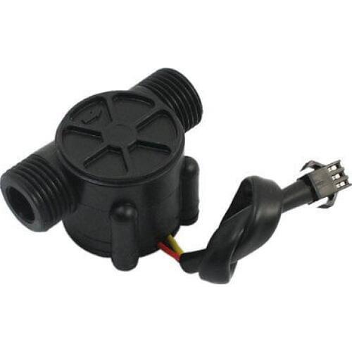 Plastic 1-30L/min 1.75Mpa G1/2 Male Thread Water Flow Rate Sensor Flowmeter