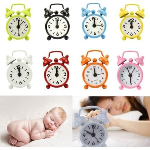 Popular Dial Number Round Desk Alarm Clock For Children Girl House Decoration